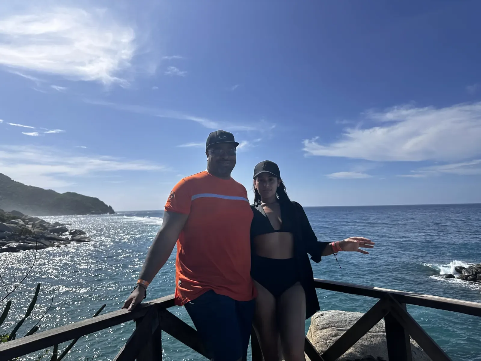 A beach inside Parque Tayrona