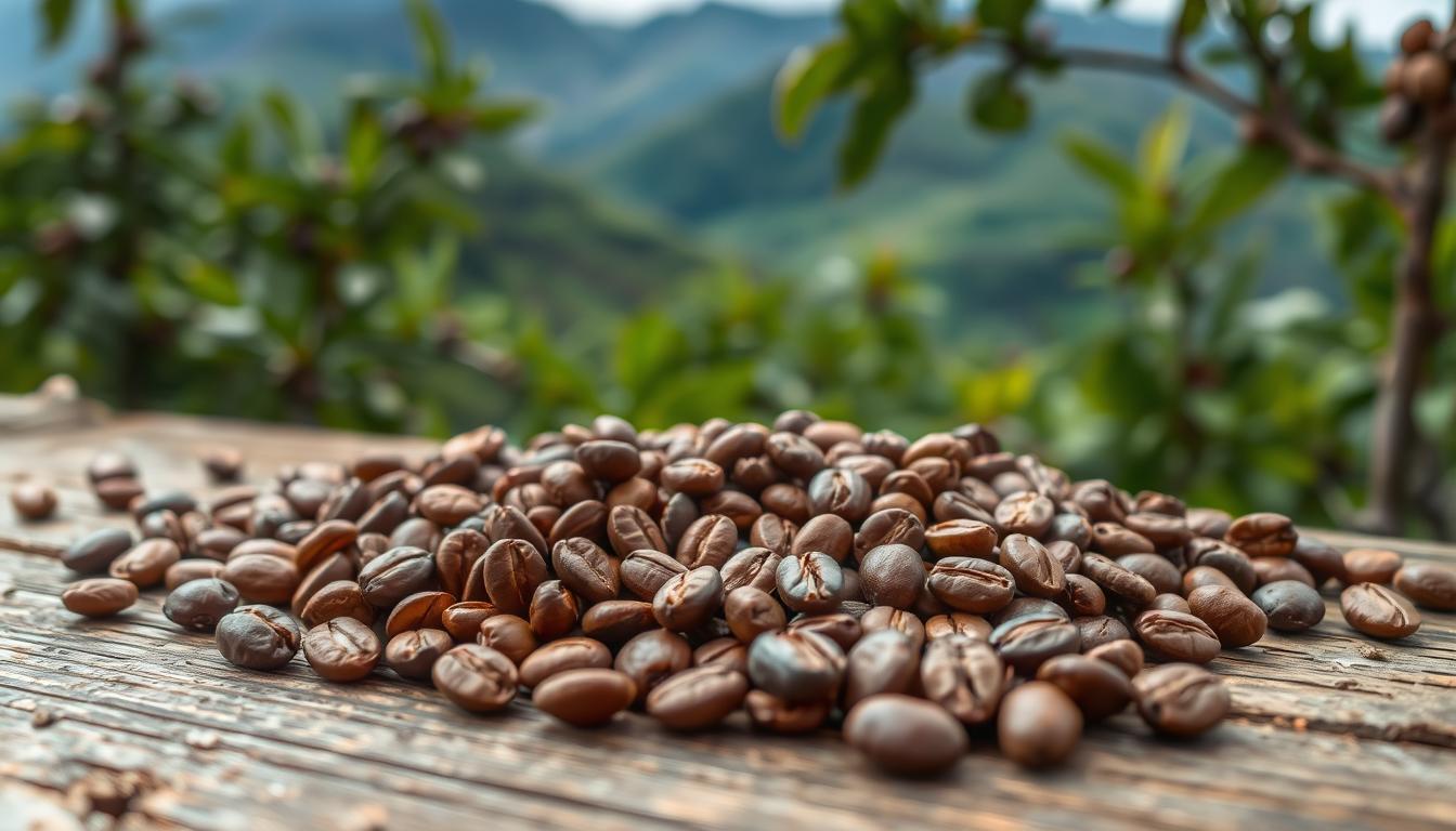 Colombian coffee beans