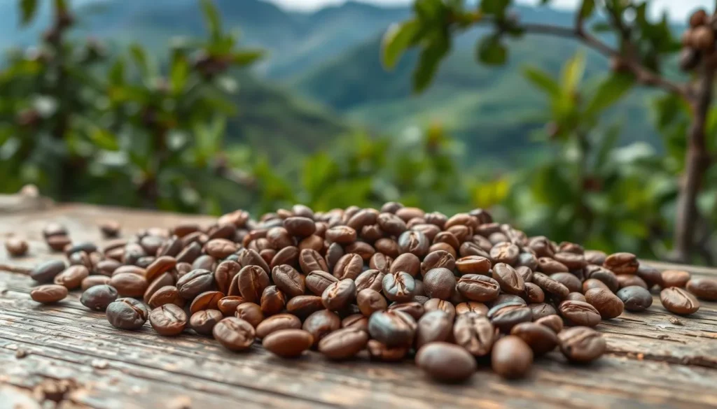 Colombian coffee beans