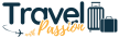 Travel with Passion logo featuring luggage design.